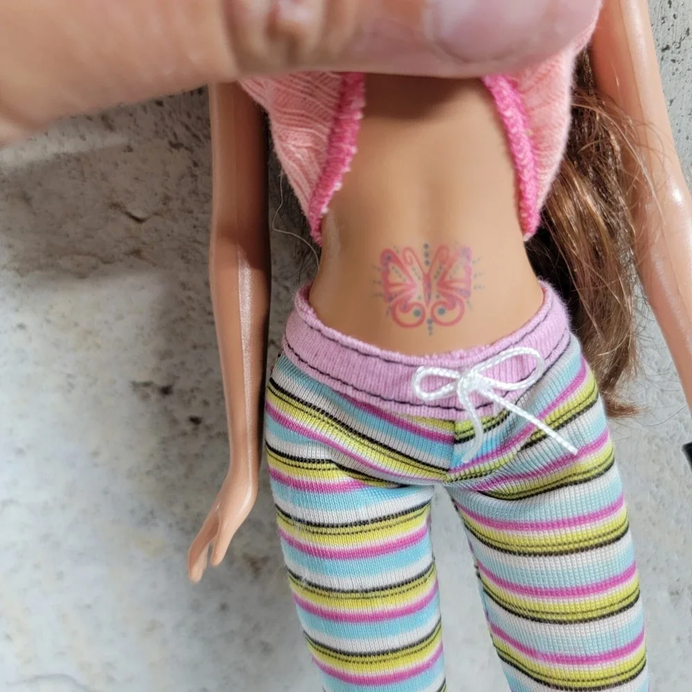 Nude Barbie Brunette Hazel Eyes 2003 Summer Face Doll For OOAK‎